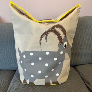 3 Sprouts Baby Laundry Basket Hamper The Goat Storage Large 19"L x 11"W x 22”H